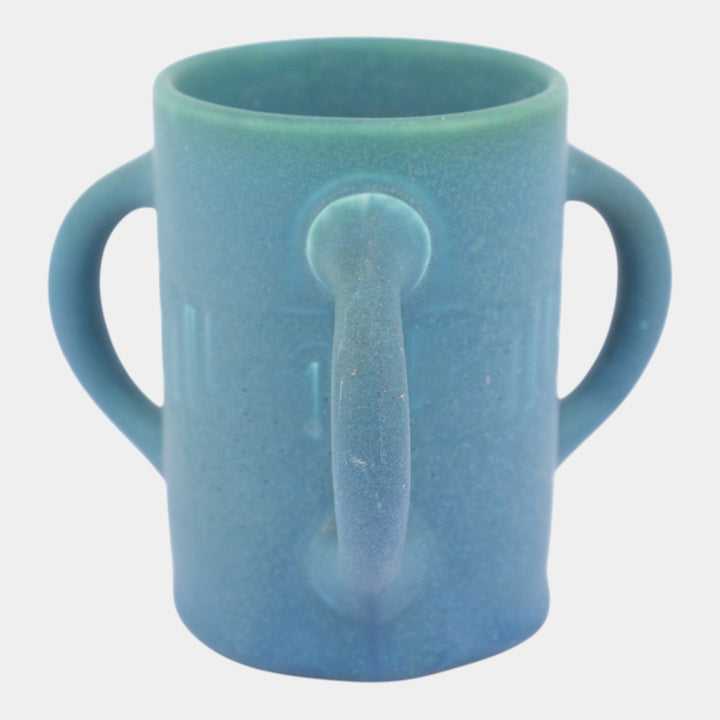 Rookwood 1909 Vintage Arts And Crafts Blue Arts And Crafts Tyg Handle Mug 830F