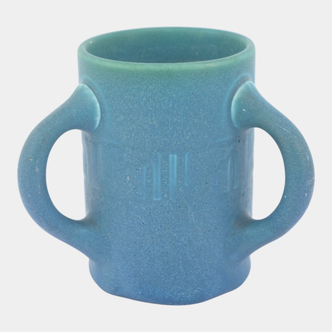 Rookwood 1909 Vintage Arts And Crafts Blue Arts And Crafts Tyg Handle Mug 830F