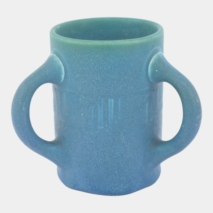 Rookwood 1909 Vintage Arts And Crafts Blue Arts And Crafts Tyg Handle Mug 830F