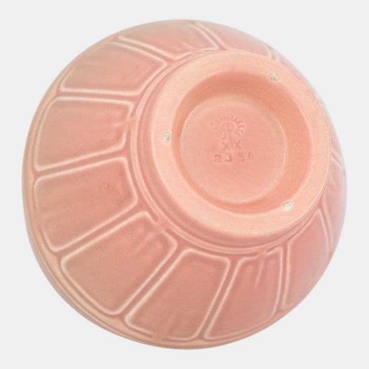 Rookwood 1919 Vintage Art Deco Pottery Green Over Pink Ceramic Bowl 2356