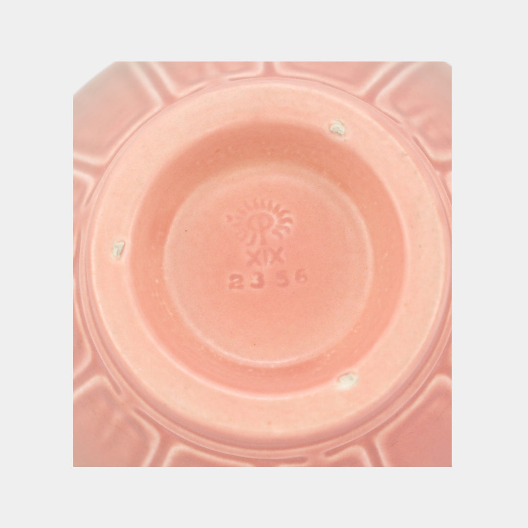 Rookwood 1919 Vintage Art Deco Pottery Green Over Pink Ceramic Bowl 2356