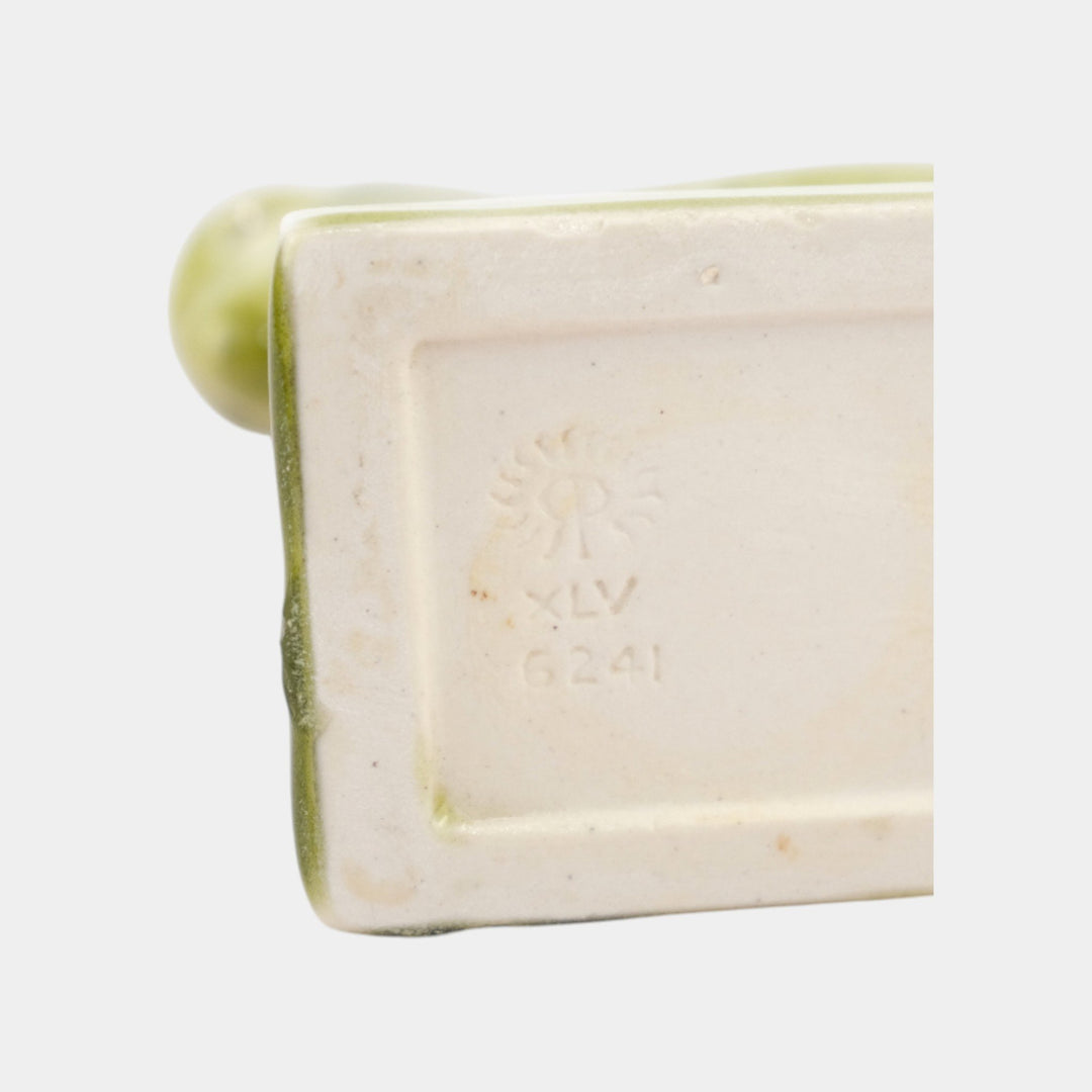 Rookwood 1945 Vintage Green Donkey Ceramic Paperweight Figurine 6241