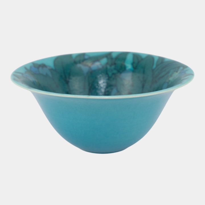 Rookwood 1920 Art Deco Turquoise Art Pottery Floral Interior Bowl 2287 Conant