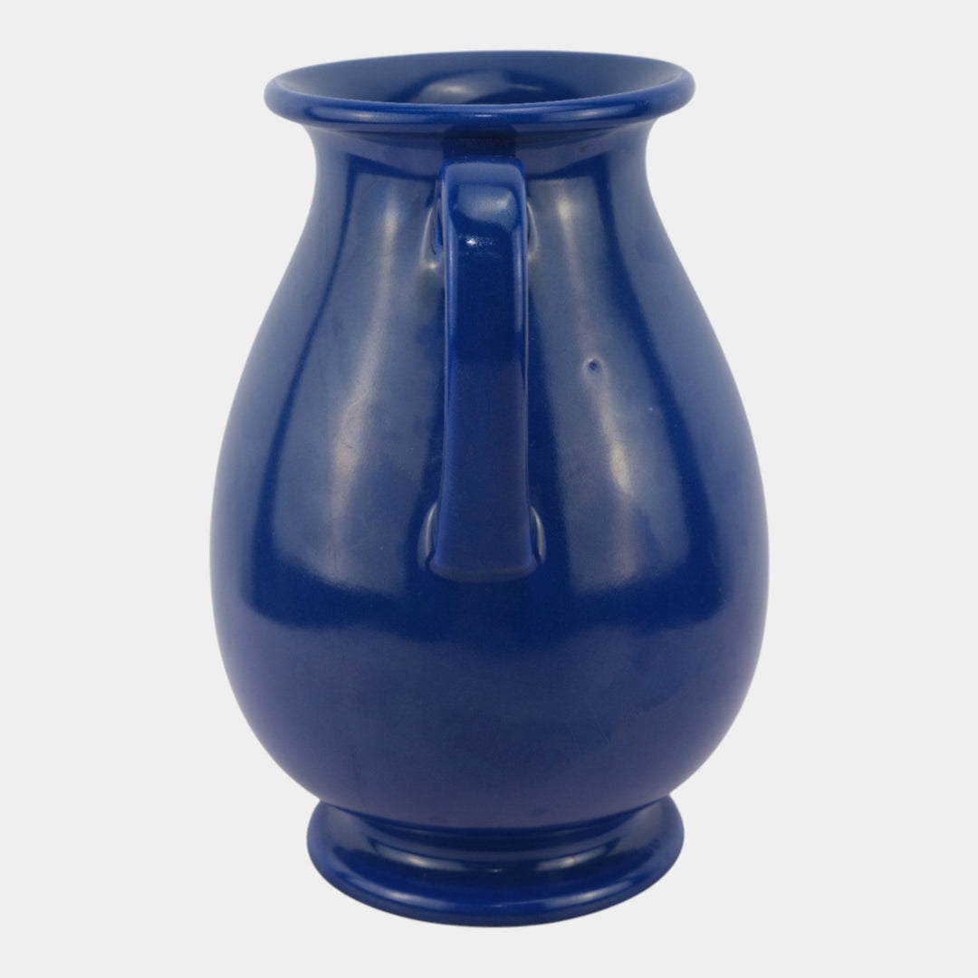 Rookwood 1925 Vintage Art Pottery Glossy Blue Double Handled Vase 2784