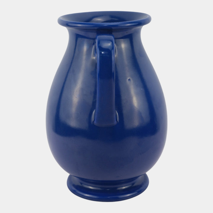 Rookwood 1925 Vintage Art Pottery Glossy Blue Double Handled Vase 2784