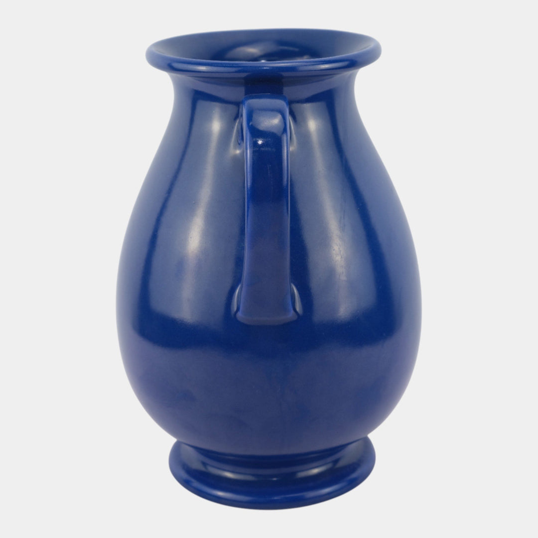Rookwood 1925 Vintage Art Pottery Glossy Blue Double Handled Vase 2784