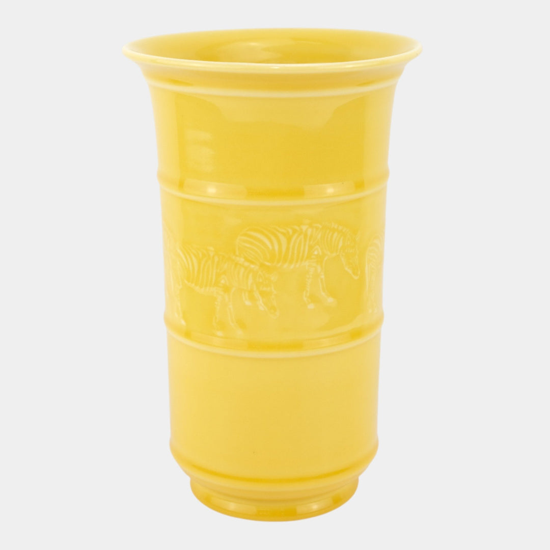 Rookwood 1942 Vintage Arts Deco Yellow Art Pottery Zebra Vase 6739