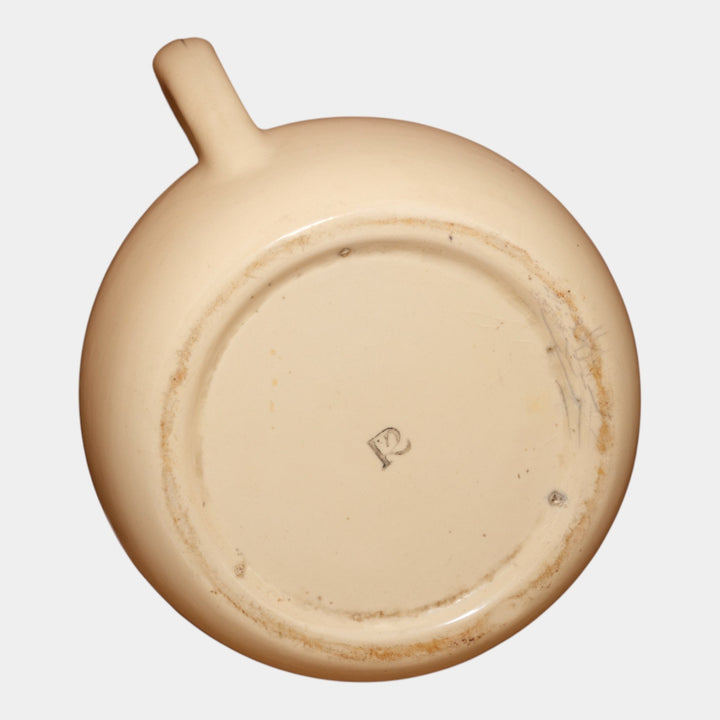 Roseville Pottery Creamware Utility Ware 1920 Gray Banded Art Deco Pitcher