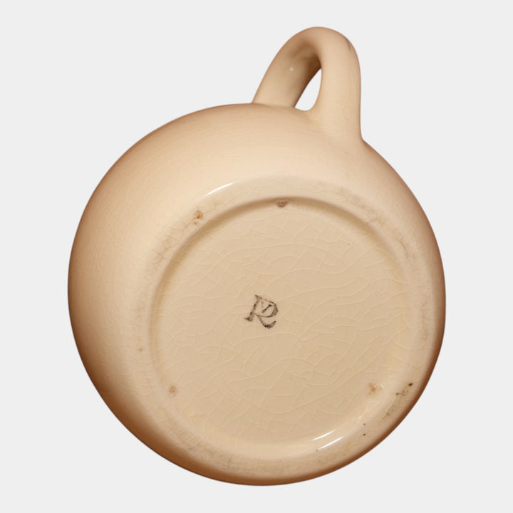 Roseville Pottery Creamware Utility Ware 1920 Gray Banded Art Deco Pitcher