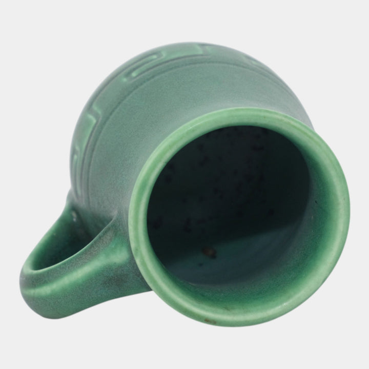 Rookwood 1903 Z Line Arts And Crafts Pottery Green Greek Key Banded Mug 616