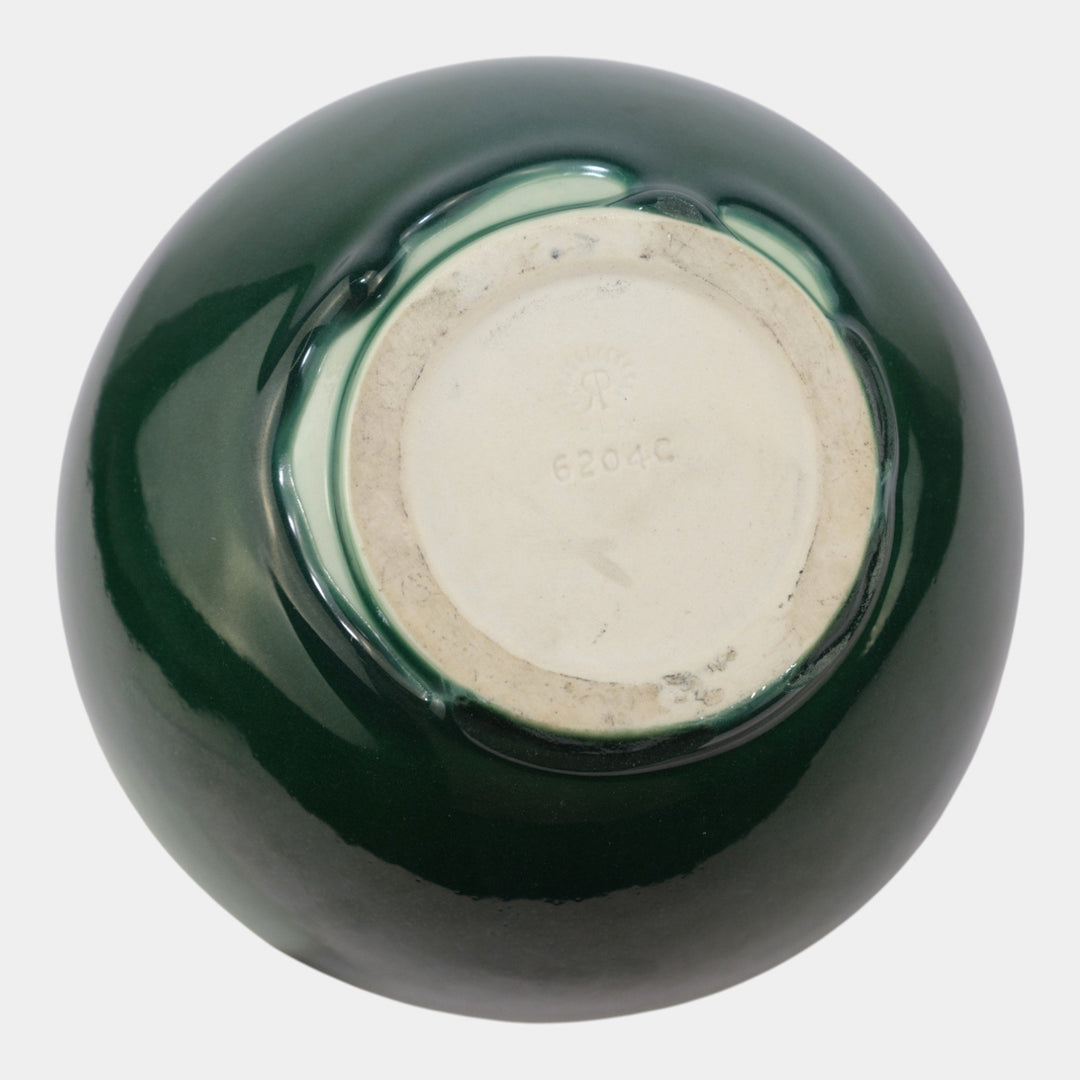 Rookwood 1949 Mid Century Modern Art Pottery Yellow And Green Ceramic Vase 6204C