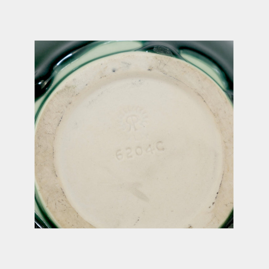 Rookwood 1949 Mid Century Modern Art Pottery Yellow And Green Ceramic Vase 6204C