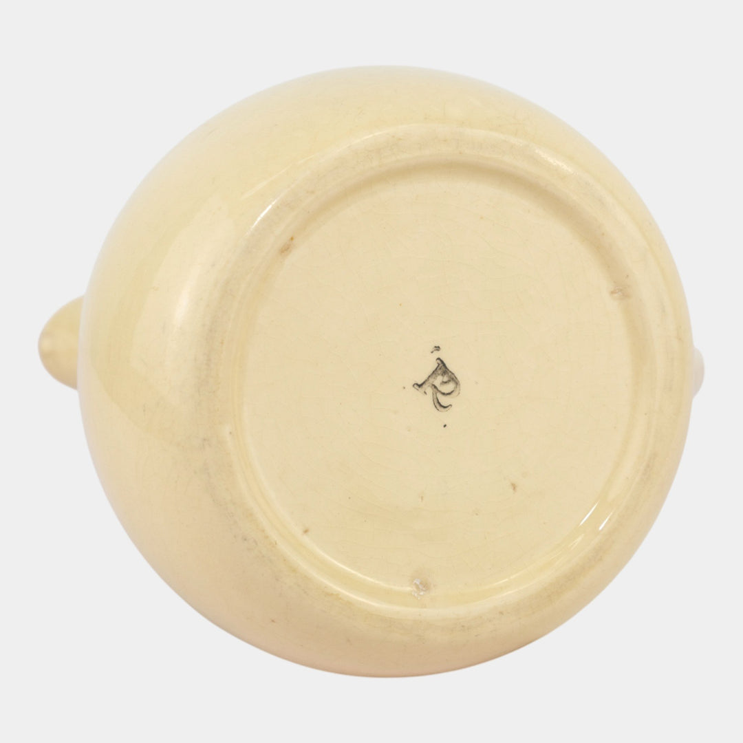 Roseville Pottery Creamware Utility Ware 1920 Green Banded Art Deco Pitcher 1309