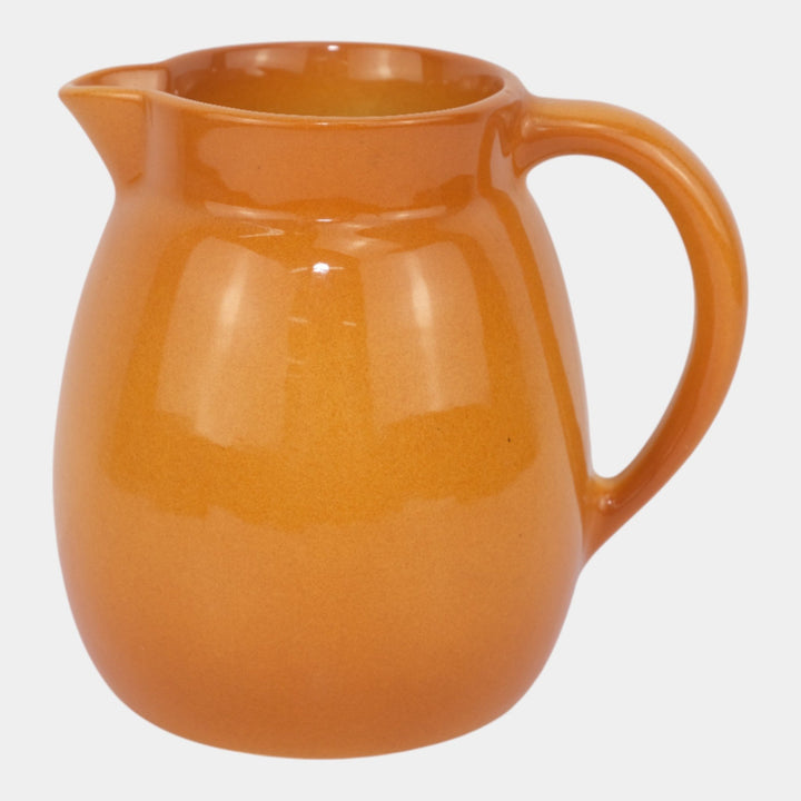 Roseville Pottery Utility Ware Orange Mid Century Modern Ceramic Pitcher