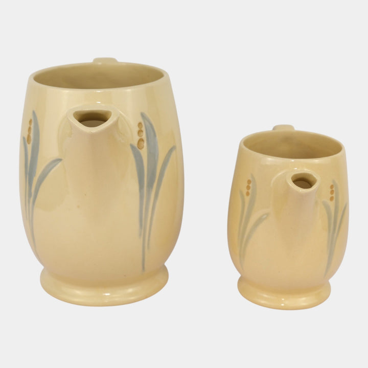 Roseville Pottery Utility Ware Lilies of the Valley Small And Larger Pitcher