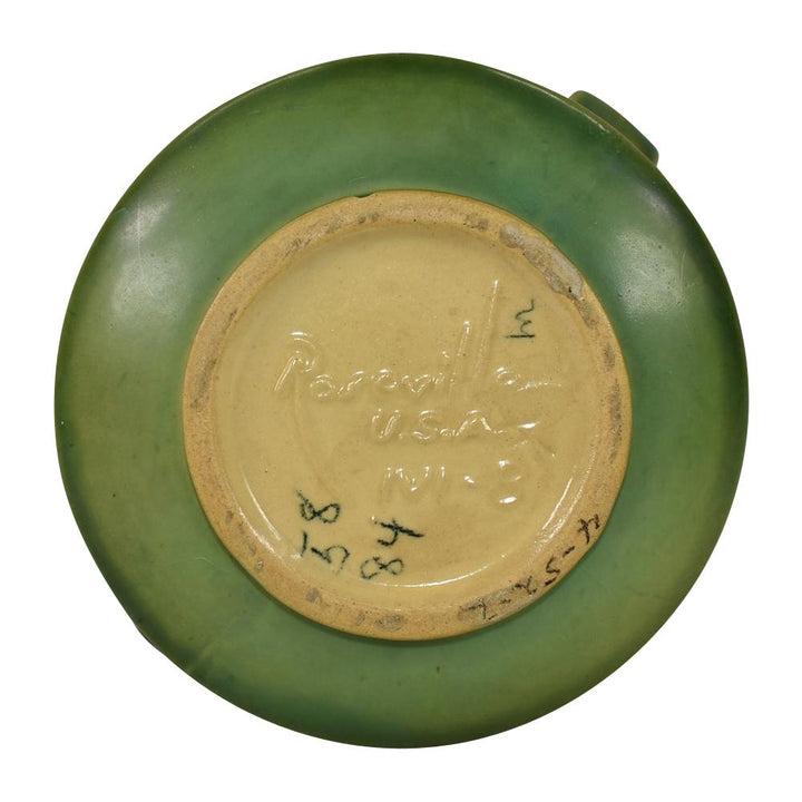 Roseville Snowberry Trial Glaze 1947 Vintage Matte Olive Green Vase 1V1-8