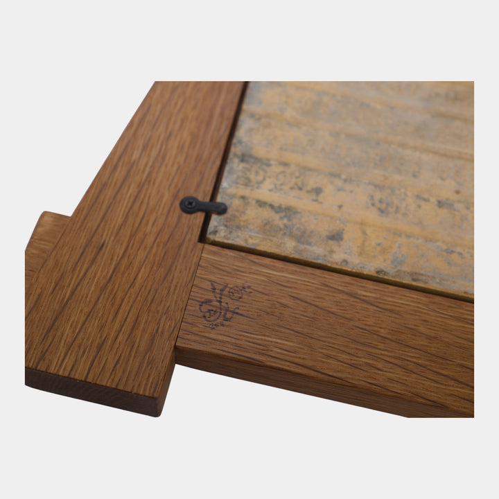 Minton Hollins Late 1800s English Green Majolica Fishermen Framed Tile