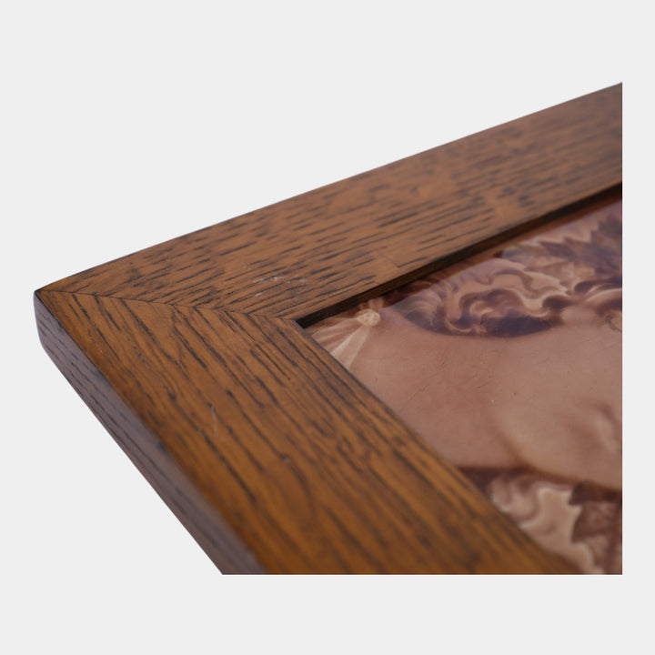 Trent New Jersey Art Pottery Woman In Mauve Four Seasons Framed Ceramic Tile