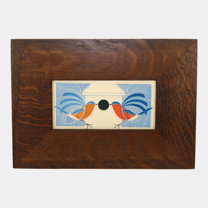 Motawi Tileworks Art Pottery Charley Harper Homecoming Birds Framed Tile