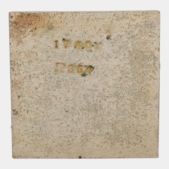 Rookwood Art Pottery Faience Arts And Crafts Floral Four Color Tile 1740Y