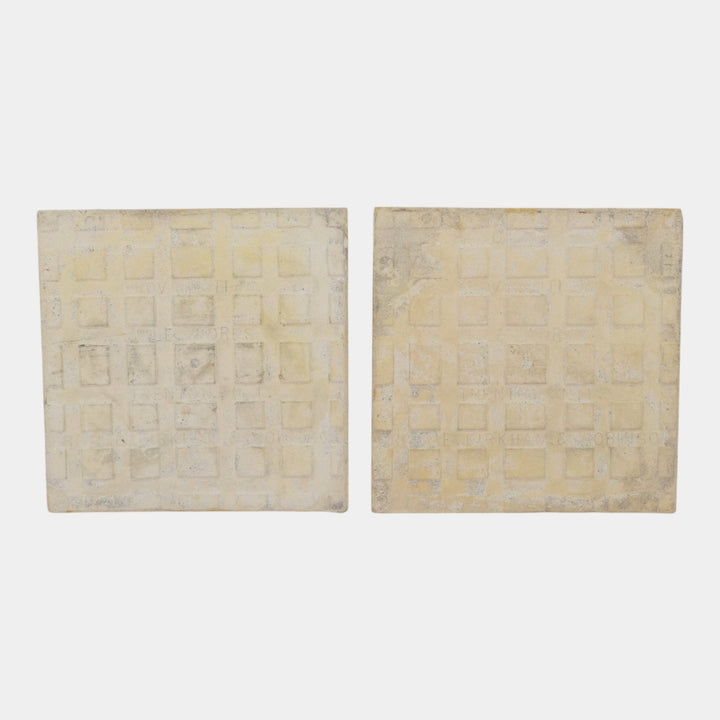 Providential Tile Works 1880s Art Pottery Brown Majolica Geometric Circles Tiles