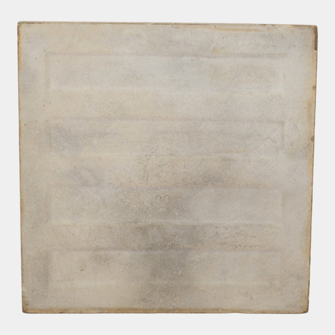 AETCO 1880s Art Pottery Brown Majolica Caesar Roman Portrait Ceramic Tile