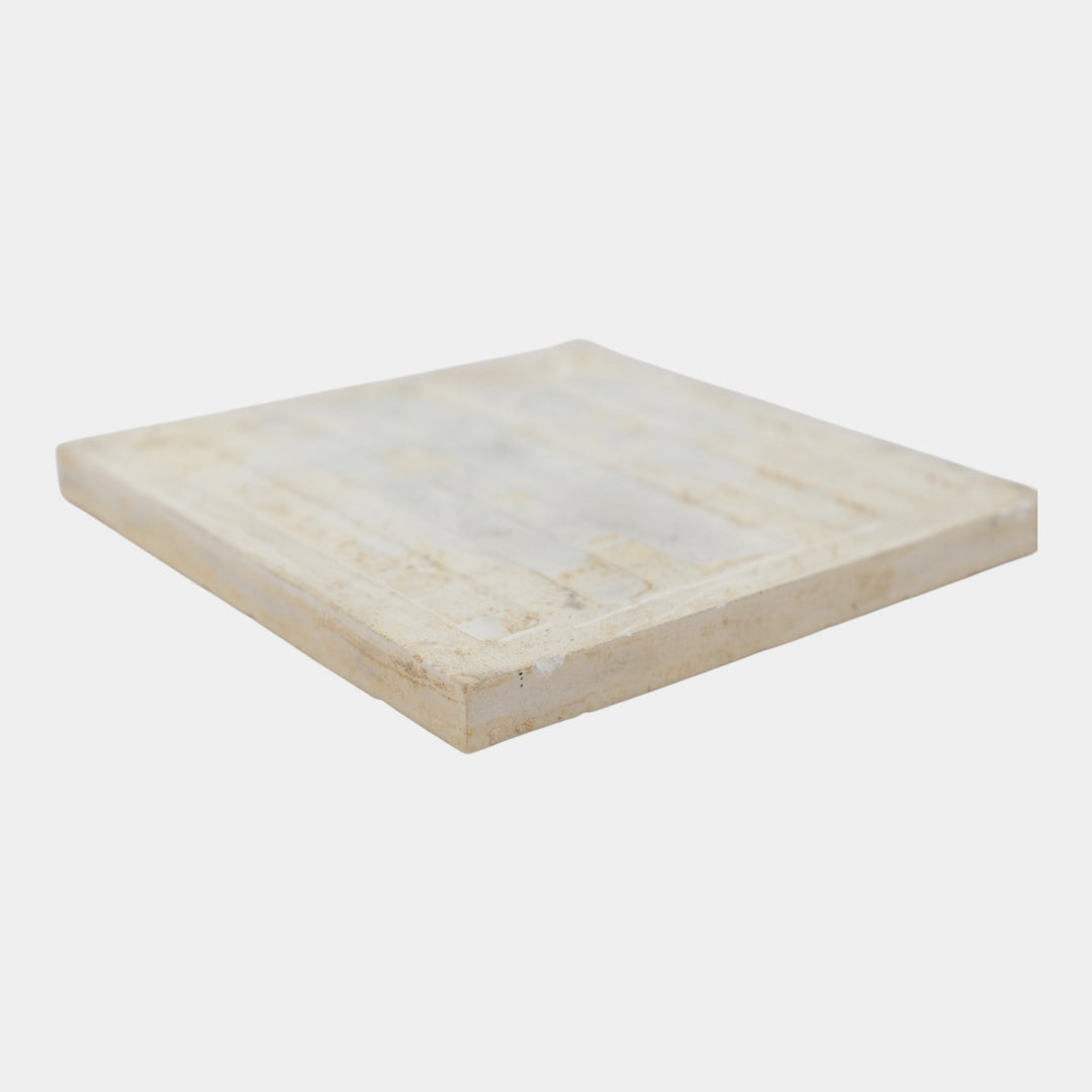 Providential Tile Works 1880s Art Pottery Brown Majolica Geometric Motif Tile