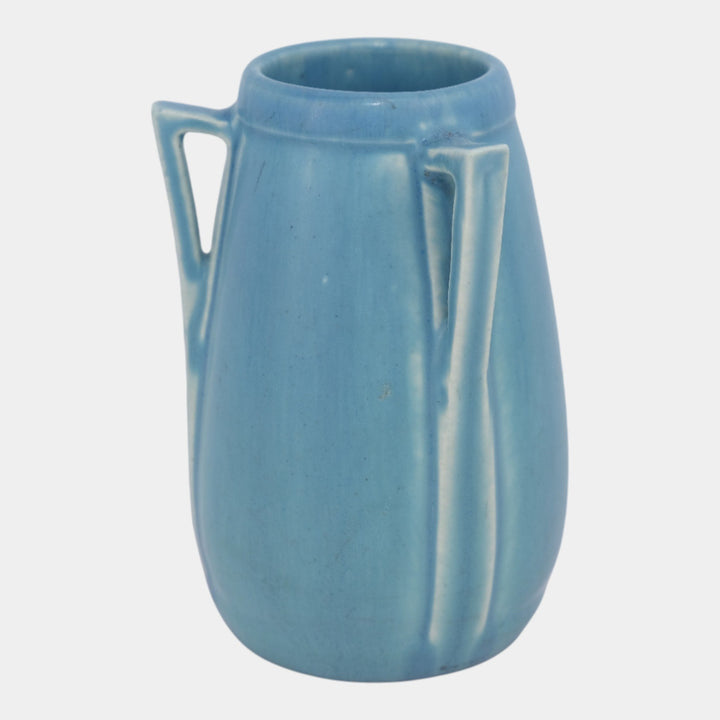 Rookwood 1922 Vintage Arts And Crafts Pottery Blue Ceramic Vase 2330