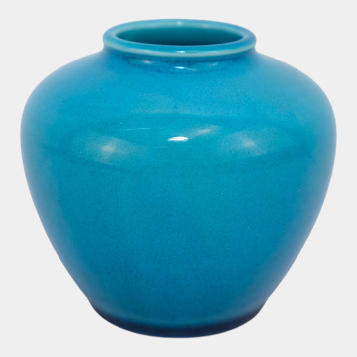 Rookwood 1932 Vintage Pottery Glaze Effect Blue Cabinet Vase 6037F