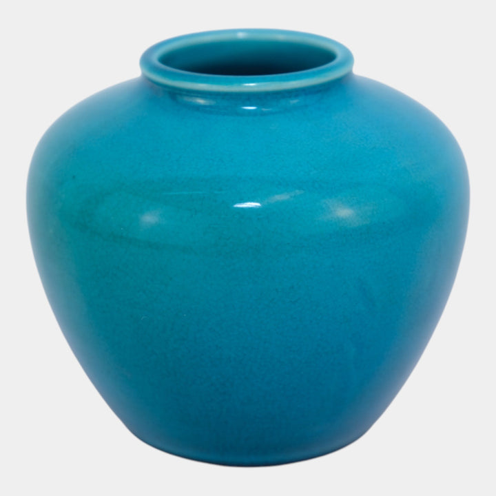 Rookwood 1932 Vintage Pottery Glaze Effect Blue Cabinet Vase 6037F