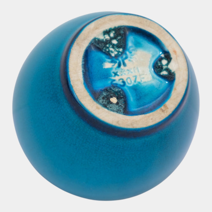 Rookwood 1932 Vintage Pottery Glaze Effect Blue Cabinet Vase 6037F