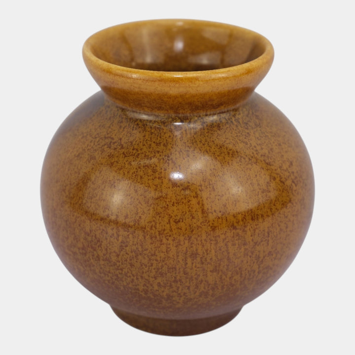 Rookwood 1932 Vintage Pottery Glaze Effect Mottled Brown Vase 6303