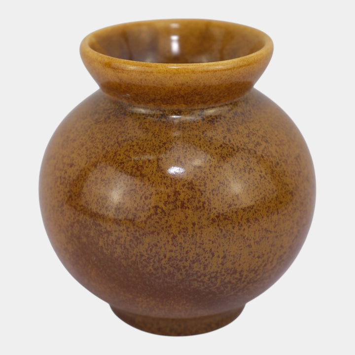 Rookwood 1932 Vintage Pottery Glaze Effect Mottled Brown Vase 6303