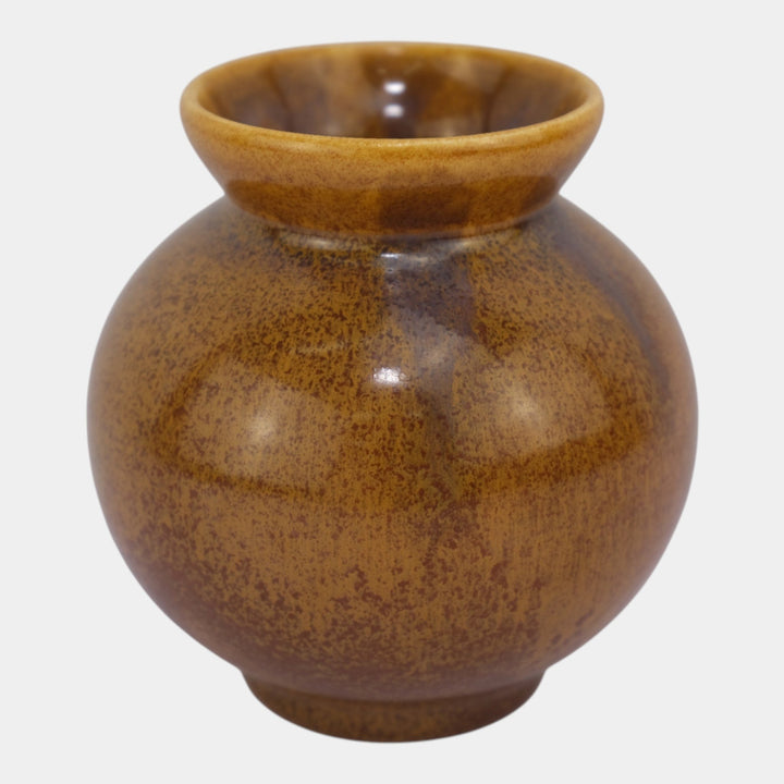 Rookwood 1932 Vintage Pottery Glaze Effect Mottled Brown Vase 6303