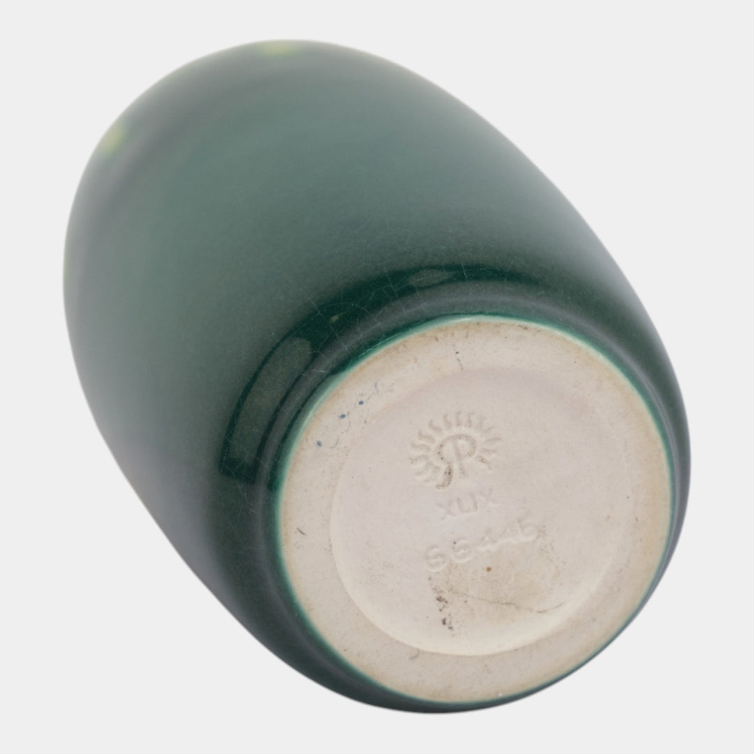 Rookwood 1949 Vintage Arts Deco Pottery Green Yellow Ceramic Vase 6644E