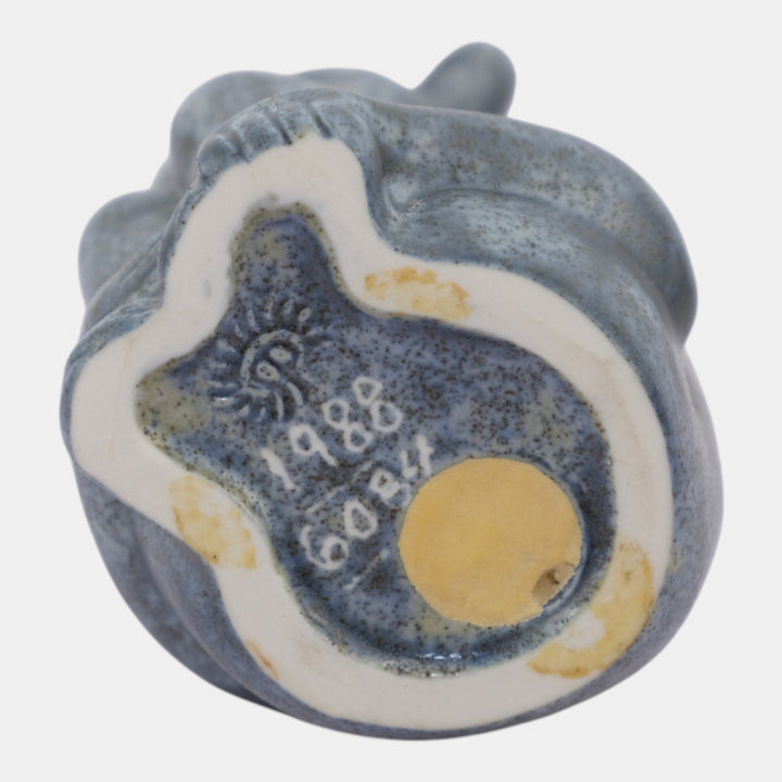 Rookwood 1988 Vintage Art Pottery Gray Ceramic Monkey Paperweight 6084