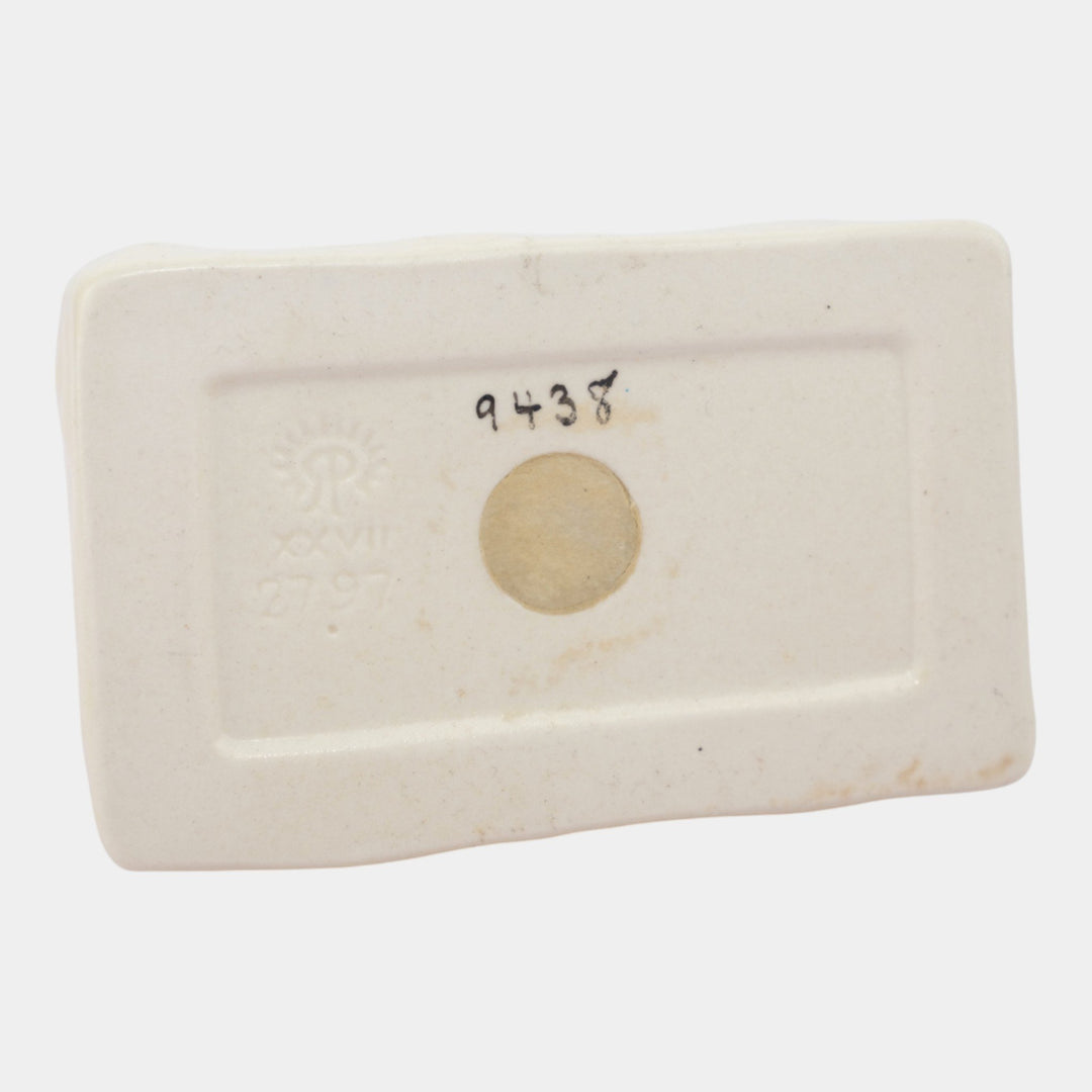 Rookwood 1927 Art Pottery Matte Ivory White Elephant Paperweight 2797 McDonald