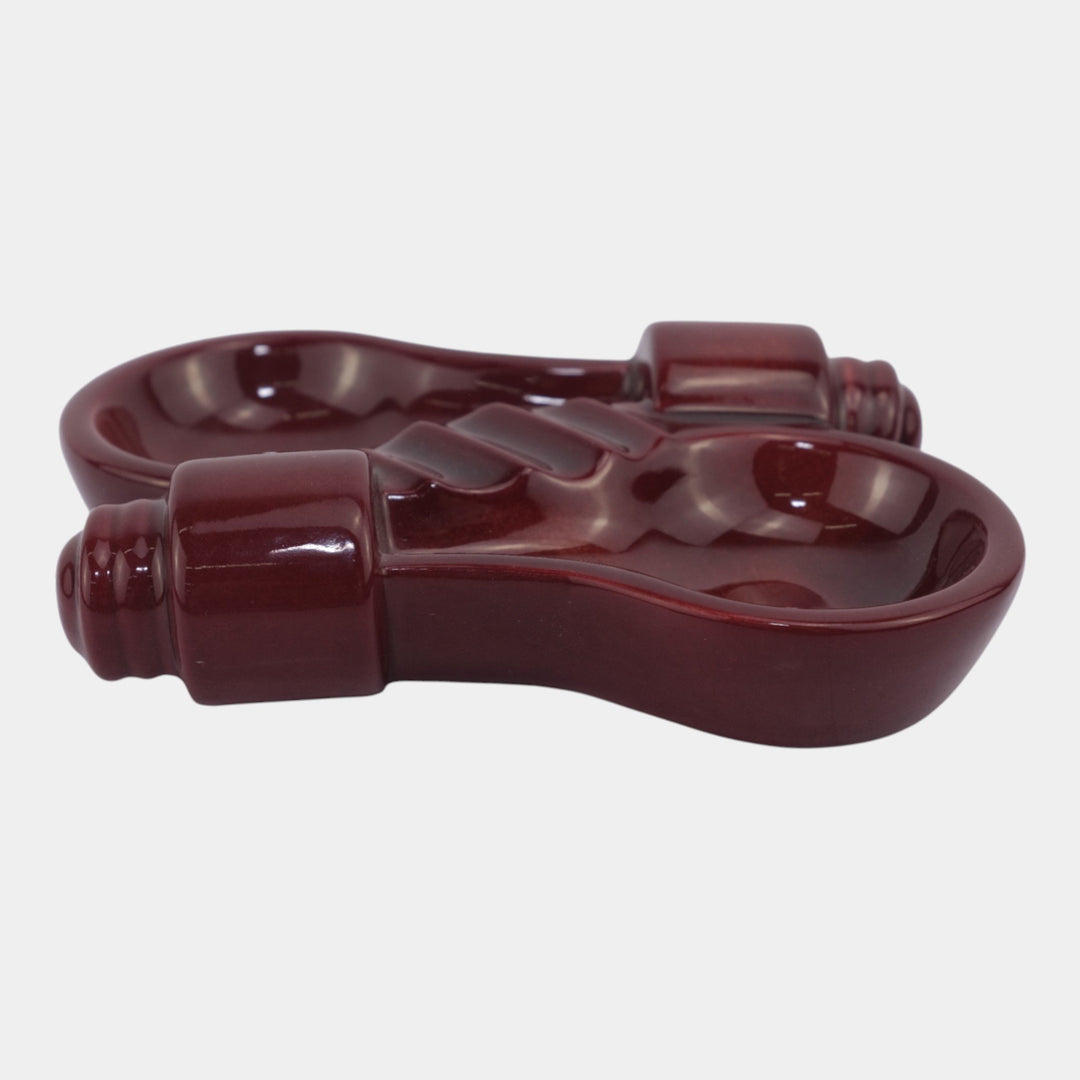 Rookwood Art Pottery 1949 Red General Electric GE Lightbulb Advertising Ashtray