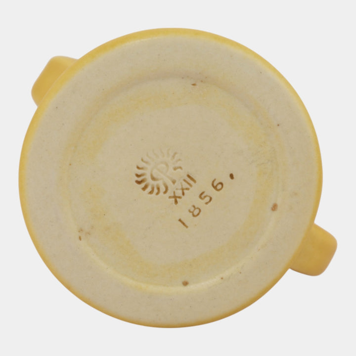 Rookwood 1922 Vintage Arts And Crafts Pottery Yellow Ceramic Pitcher 1856