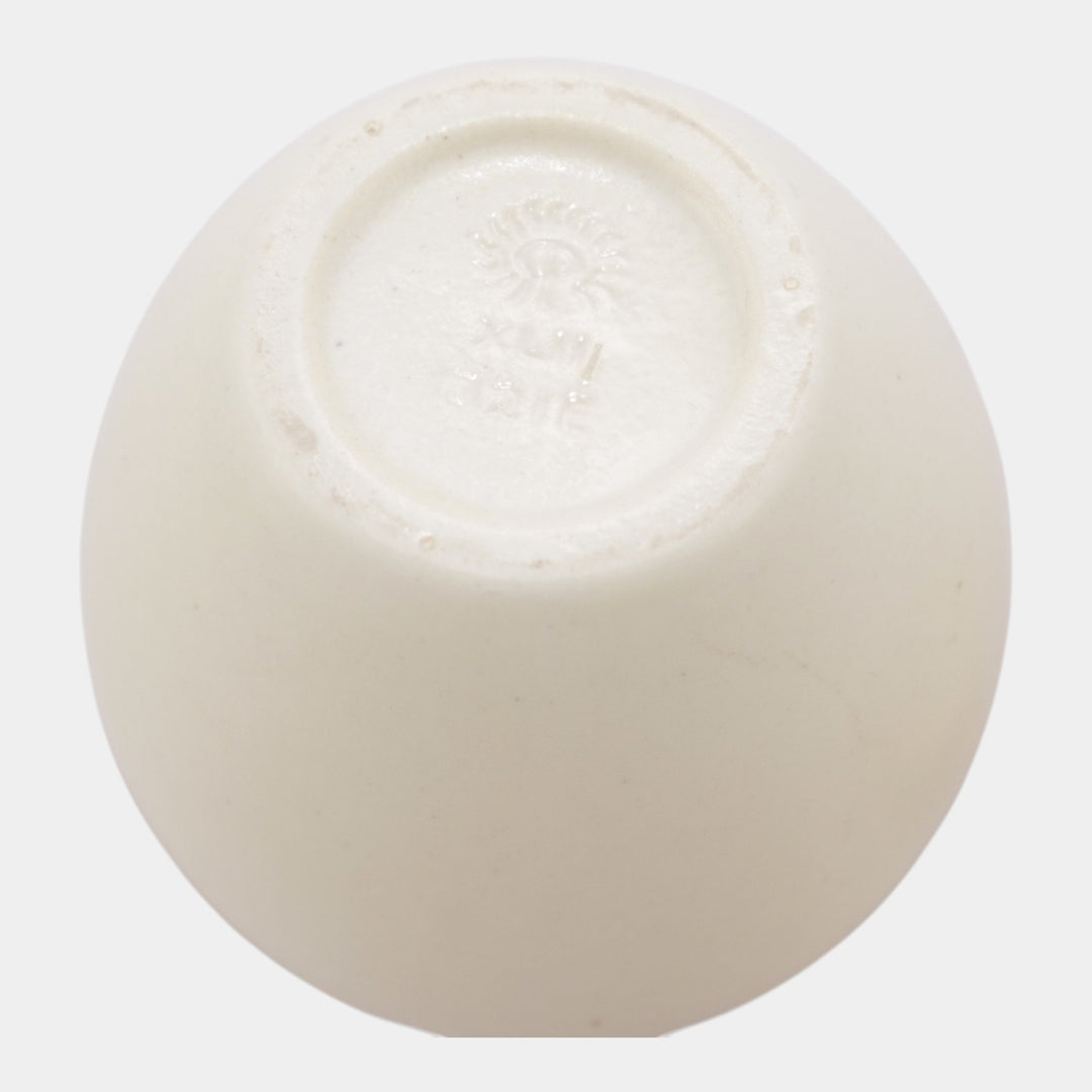 Rookwood Pottery 1928 Arts And Crafts Matte White Three Piece Rose Jar 1321E