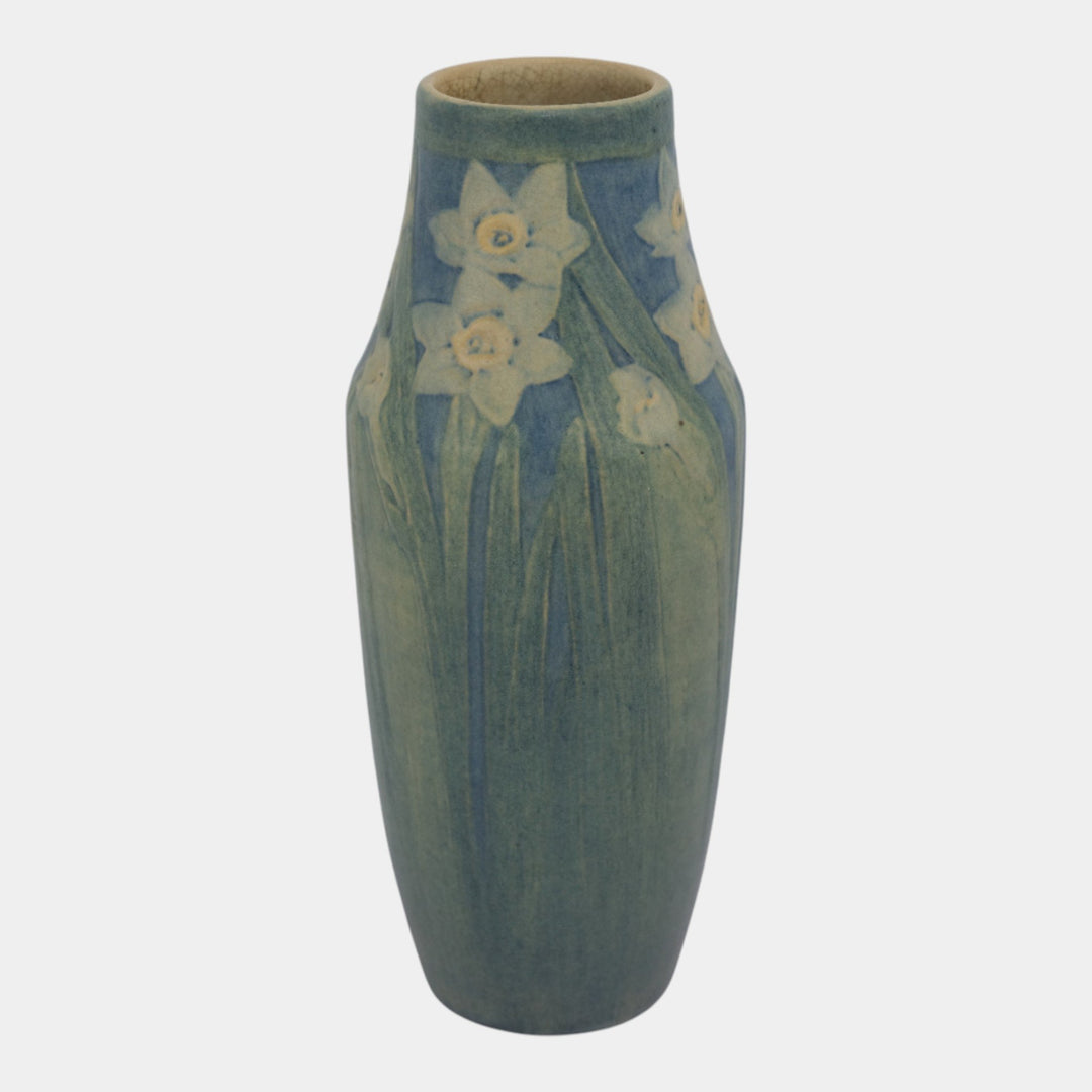 Newcomb College 1915 Arts and Crafts Pottery Slender Daffodil Vase Bailey