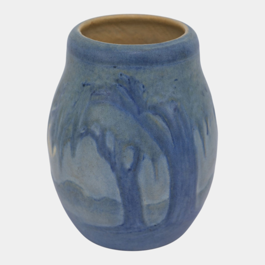 Newcomb College 1927 Pottery Moss and Moon Scenic Landscape Ceramic Vase Simpson