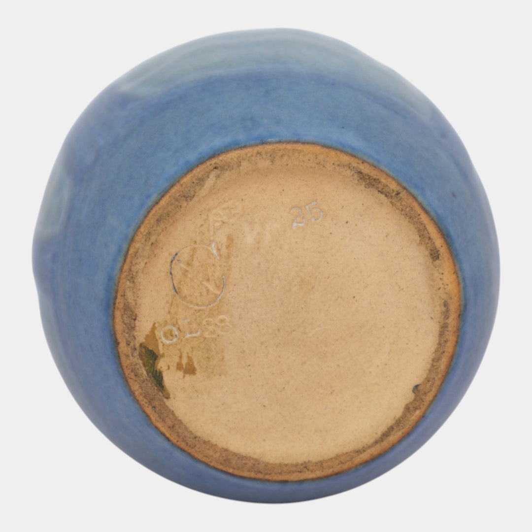 Newcomb College 1927 Pottery Moss and Moon Scenic Landscape Ceramic Vase Simpson