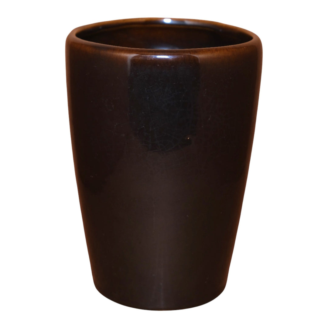 Weller Novelty Line 1930s Vintage Art Deco Pottery Mottled Brown Face Vase