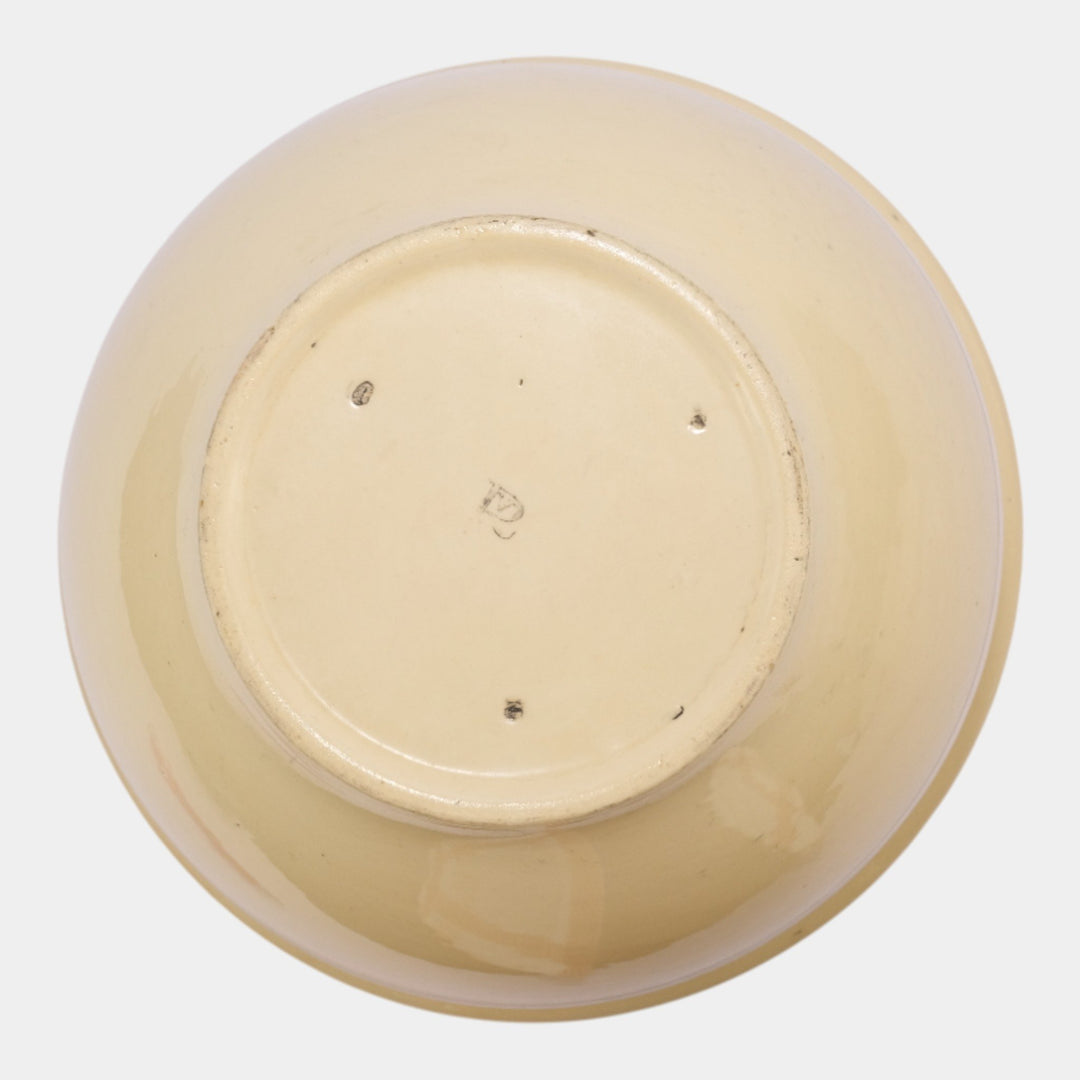 Roseville Creamware Utility Ware 1920s Pottery Green Band Ceramic Bowl 3-10