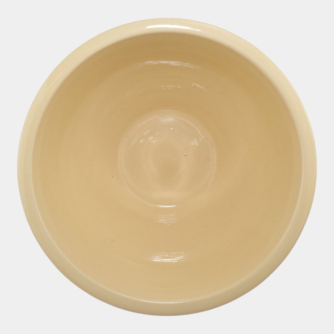 Roseville Creamware Utility Ware 1920s Pottery Gray Band Ceramic Bowl 3-10