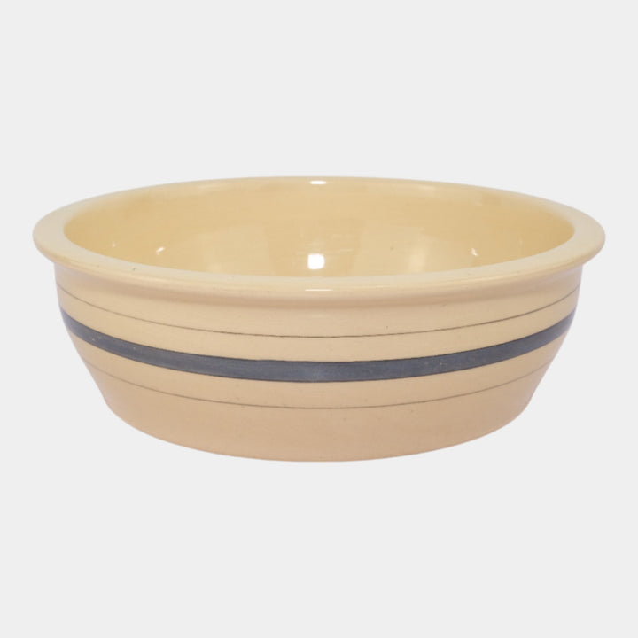 Roseville Creamware Utility Ware 1920s Pottery Gray Band Ceramic Bowl - Just Art Pottery