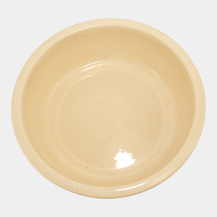 Roseville Creamware Utility Ware 1920s Pottery Gray Band Ceramic Bowl - Just Art Pottery