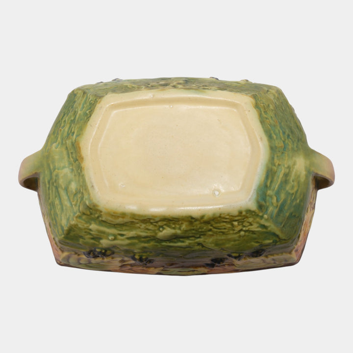 Roseville Blackberry 1932 Vintage Art Deco Pottery Ceramic Console Bowl 227-8