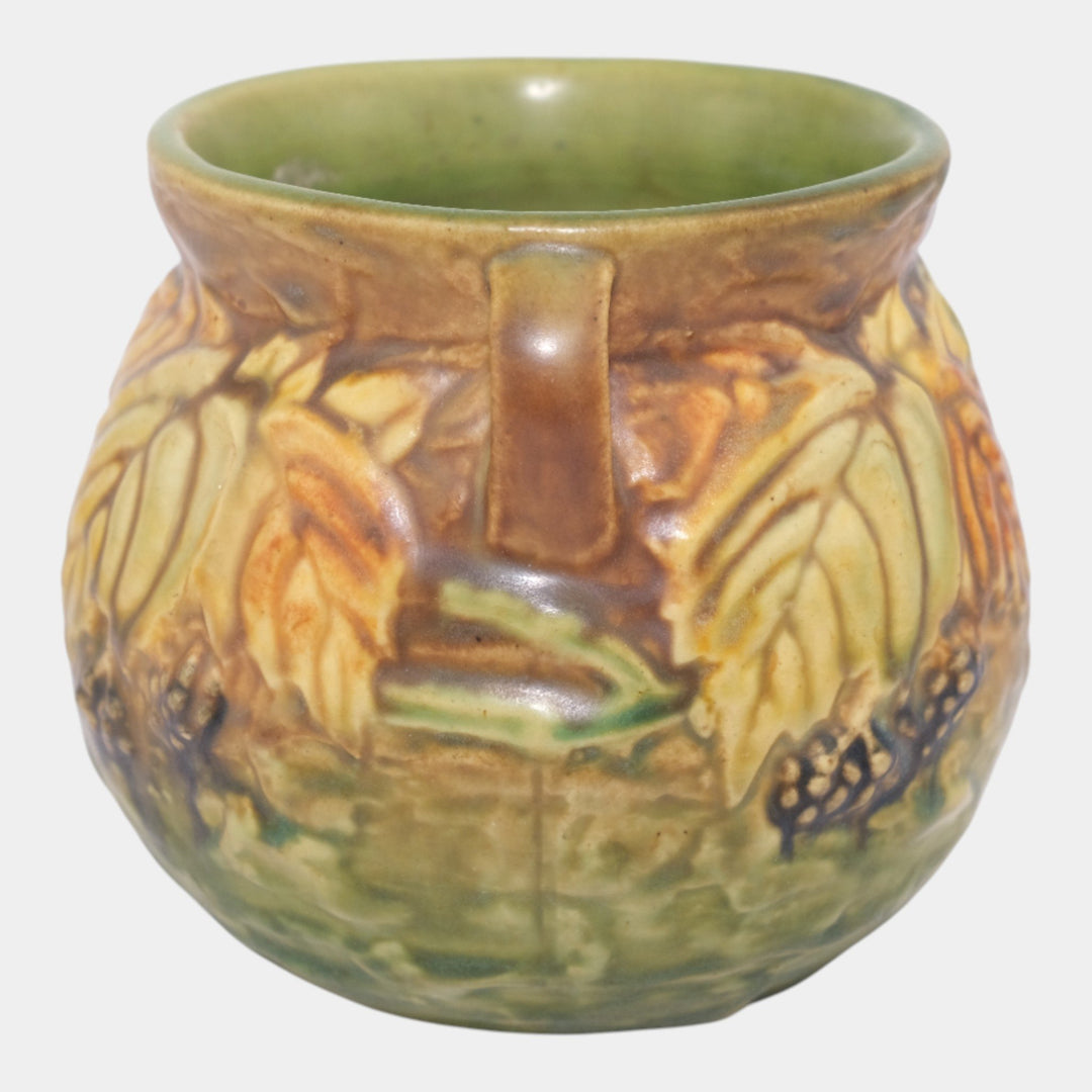 Roseville Blackberry 1932 Vintage Art Pottery Ceramic Bulbous Vase 567-4